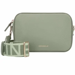 Outlet Coccinelle Tebe Umhängetasche Leder 18 cm greenery