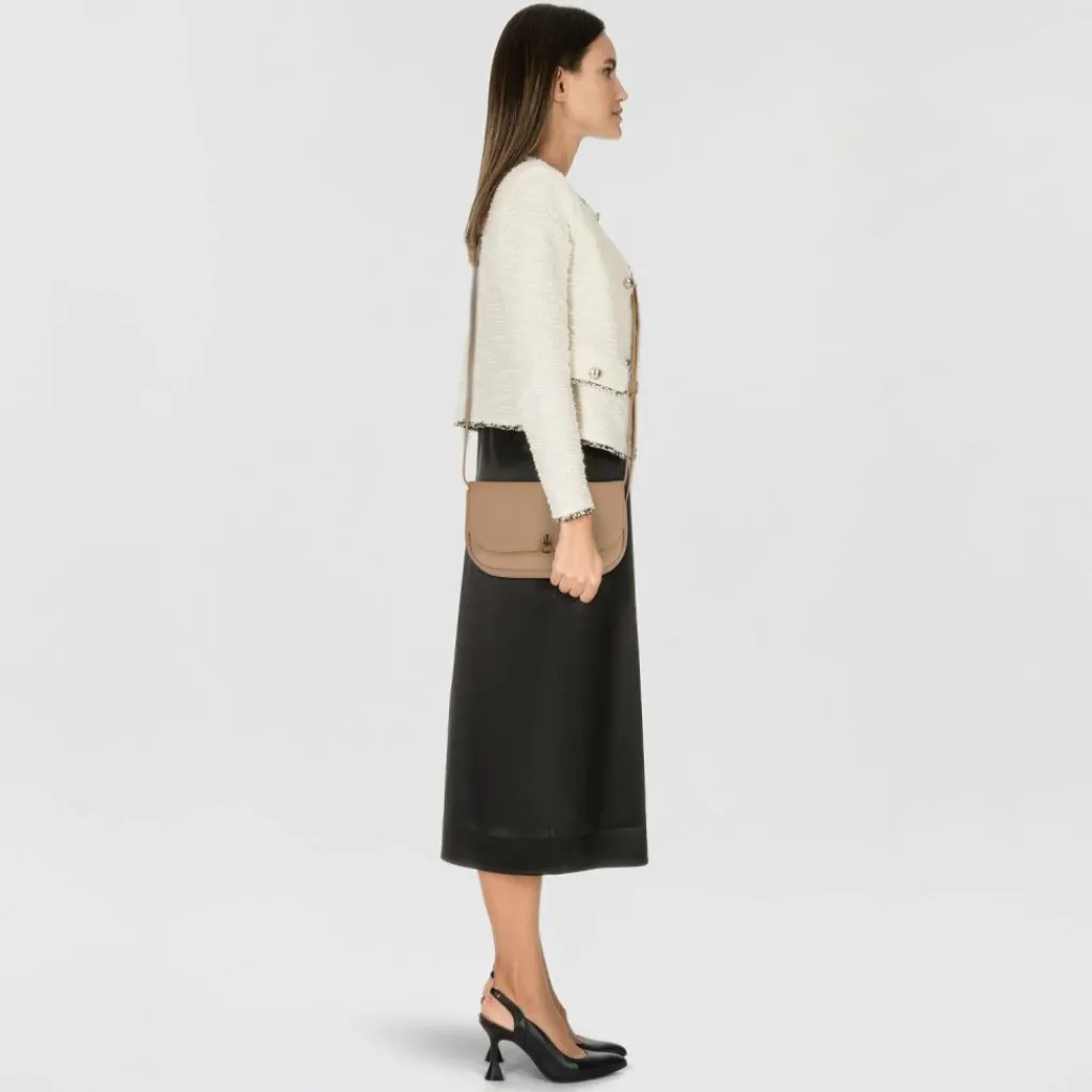 Outlet Coccinelle Umhängetasche Leder 24 cm skin