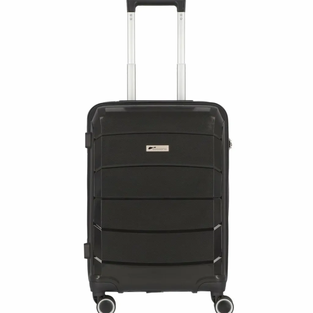 Hot Cocoono Cagliari 4 Rollen Kabinentrolley 56 cm schwarz