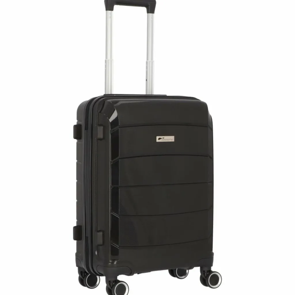 Hot Cocoono Cagliari 4 Rollen Kabinentrolley 56 cm schwarz