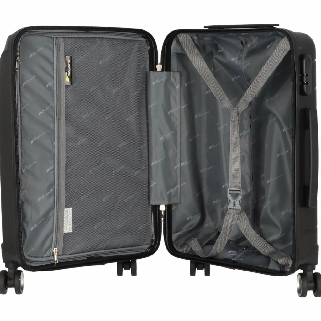 Hot Cocoono Cagliari 4 Rollen Kabinentrolley 56 cm schwarz