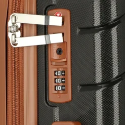 Cocoono Hartgepäck Kabinengepäck|4-Rollen Kabinentrolleys<Graz 4 Rollen Kabinentrolley S 55 cm schwarz-braun