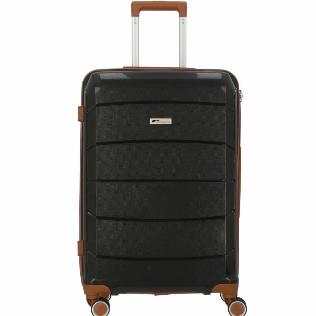 Clearance Cocoono Graz 4 Rollen Trolley M 66 cm schwarz-braun