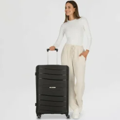 Cocoono 4-Rollen Koffer|Hartgepäck<Leon 4 Rollen Trolley 76 cm schwarz