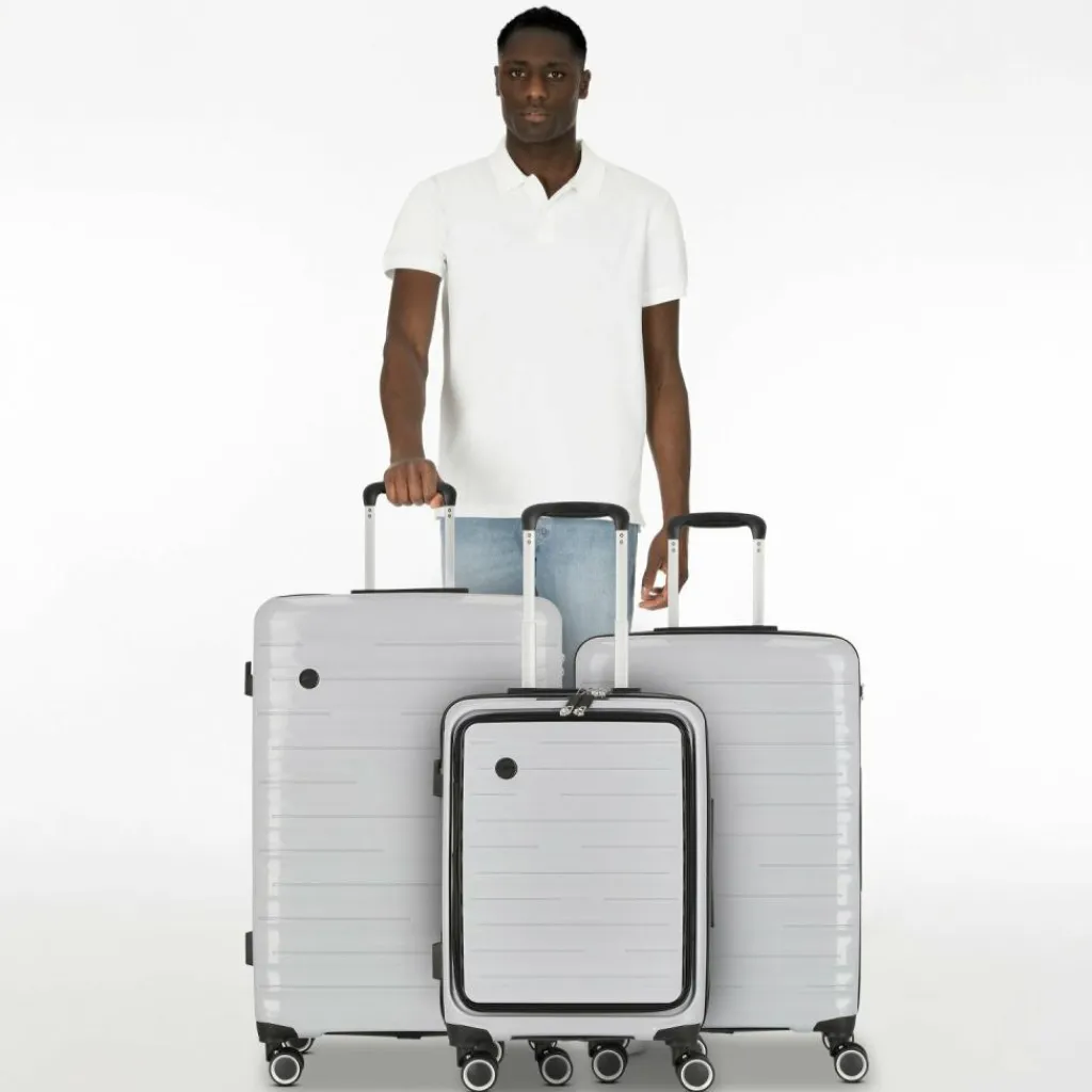 Cocoono Koffersets Als Hartgepäck|Koffersets 3-Teilig<Madrid 4 Rollen Kofferset 3-teilig grau