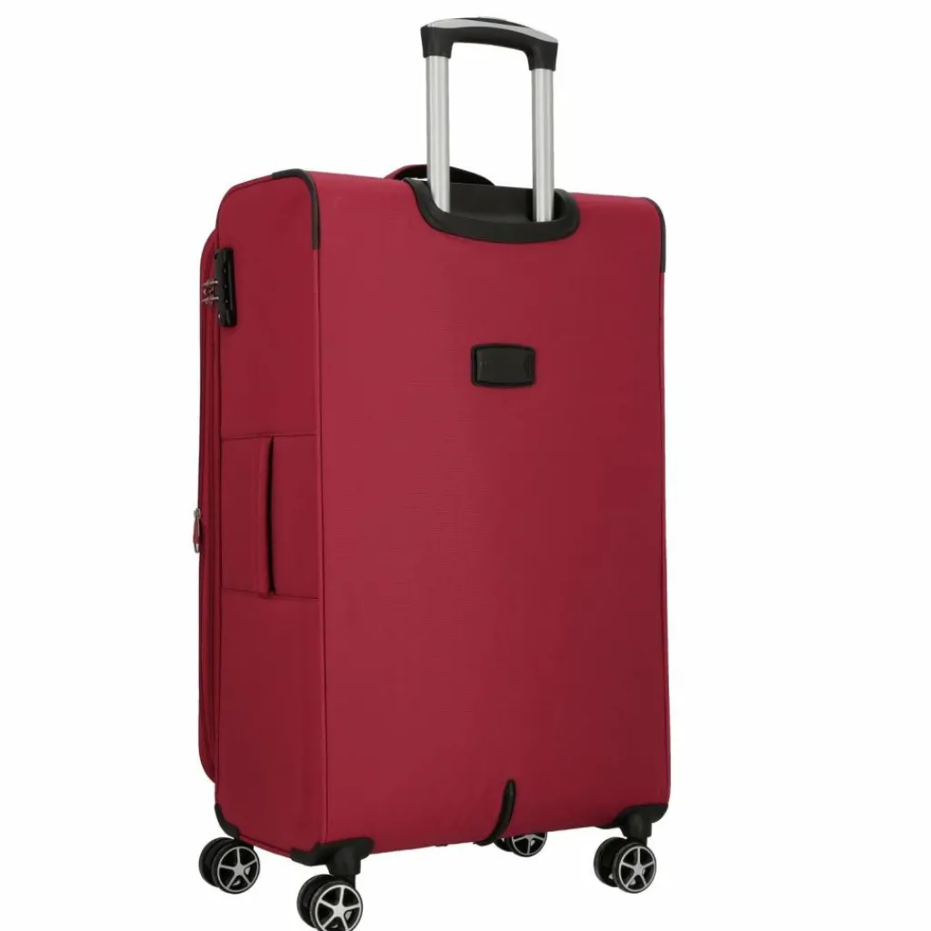 Cocoono Weichgepäck|4-Rollen Koffer<Monterrey 4 Rollen Trolley 79 cm mit Dehnfalte rot