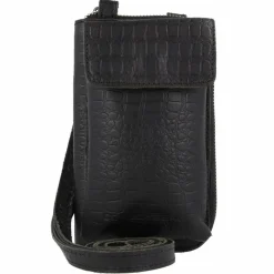 Cowboysbag Handytaschen<Bonanza Garston Handytasche Leder 9 cm croco black
