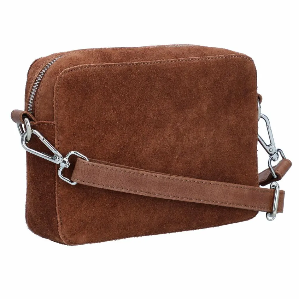 Hot Cowboysbag Carlyle Umhängetasche Leder 20 cm dark tan-cognac