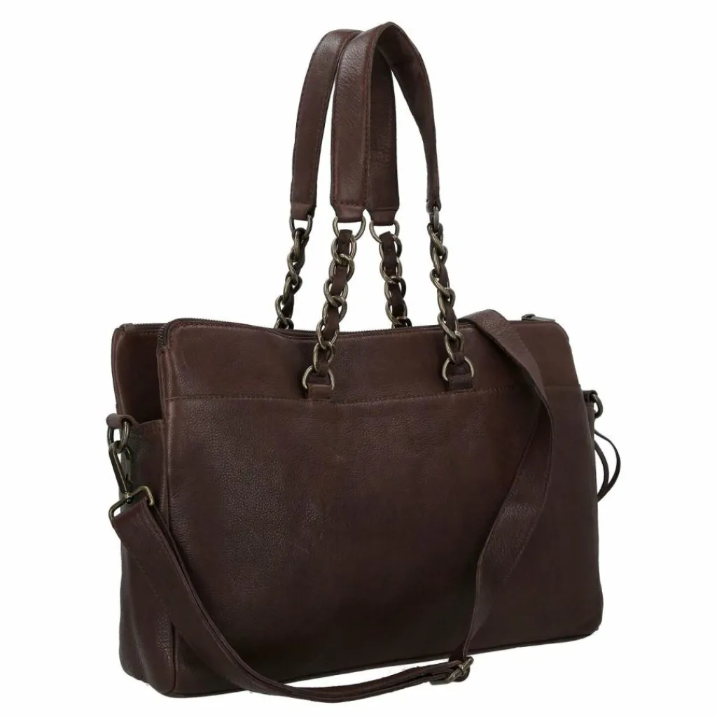 Cowboysbag Chained Barton Schultertasche Leder 40 cm