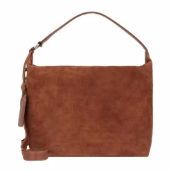 Cowboysbag Schultertaschen<Creston Schultertasche Leder 32 cm dark tan-cognac