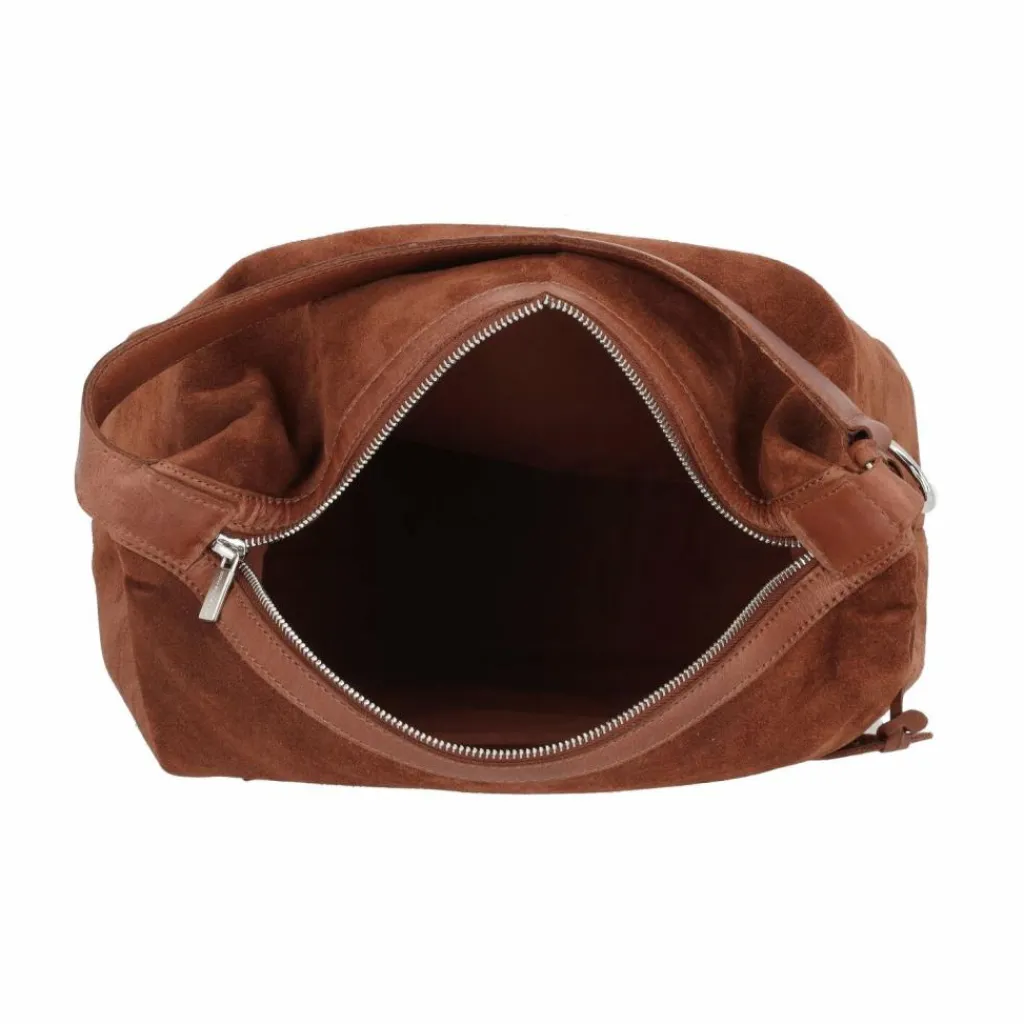 Cowboysbag Schultertaschen<Creston Schultertasche Leder 32 cm dark tan-cognac