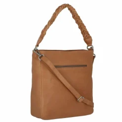 Cowboysbag Schultertaschen<Edmonton Schultertasche Leder 29 cm fawn