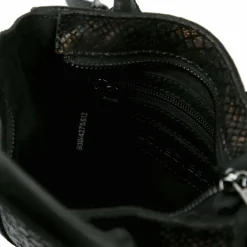 Cowboysbag Mini Bags|Henkeltaschen<Glam Newburgh Mini Bag Handtasche Leder 18.5 cm croco bronze - black