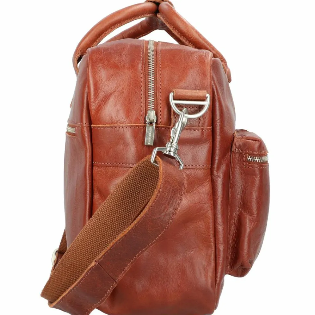 Cowboysbag Henkeltaschen<Handtasche Leder 41 cm cognac