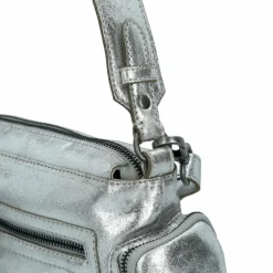 Cowboysbag Schultertaschen<Hawley Glam Schultertasche Leder 25 cm silver