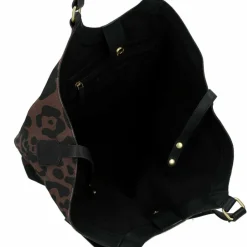 Cowboysbag Shopper|Schultertaschen<Leopard chic Harrison Shopper Tasche 55 cm lazy leopard- black