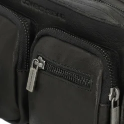 Hot Cowboysbag Merlin Umhängetasche Leder 22 cm black