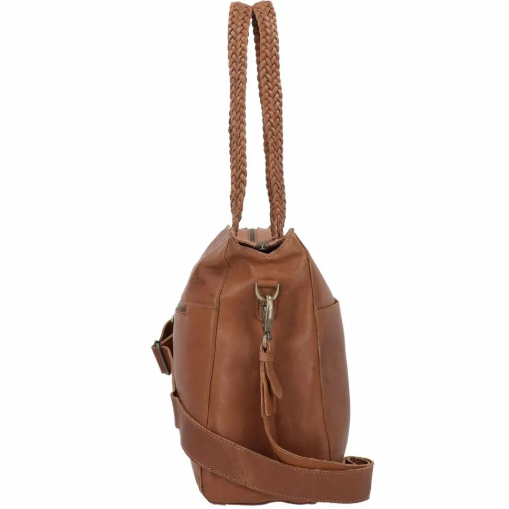 Online Cowboysbag Oily Cow Bushton Schultertasche Leder 40 cm fawn