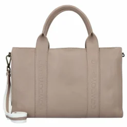 Cowboysbag Schultertaschen<Oily Cow Schultertasche Leder 37 cm mocca