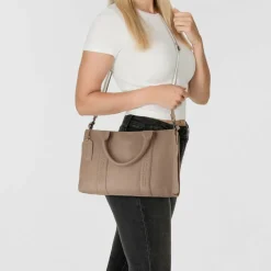 Cowboysbag Schultertaschen<Oily Cow Schultertasche Leder 37 cm mocca