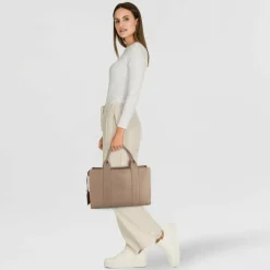 Cowboysbag Schultertaschen<Oily Cow Schultertasche Leder 37 cm mocca