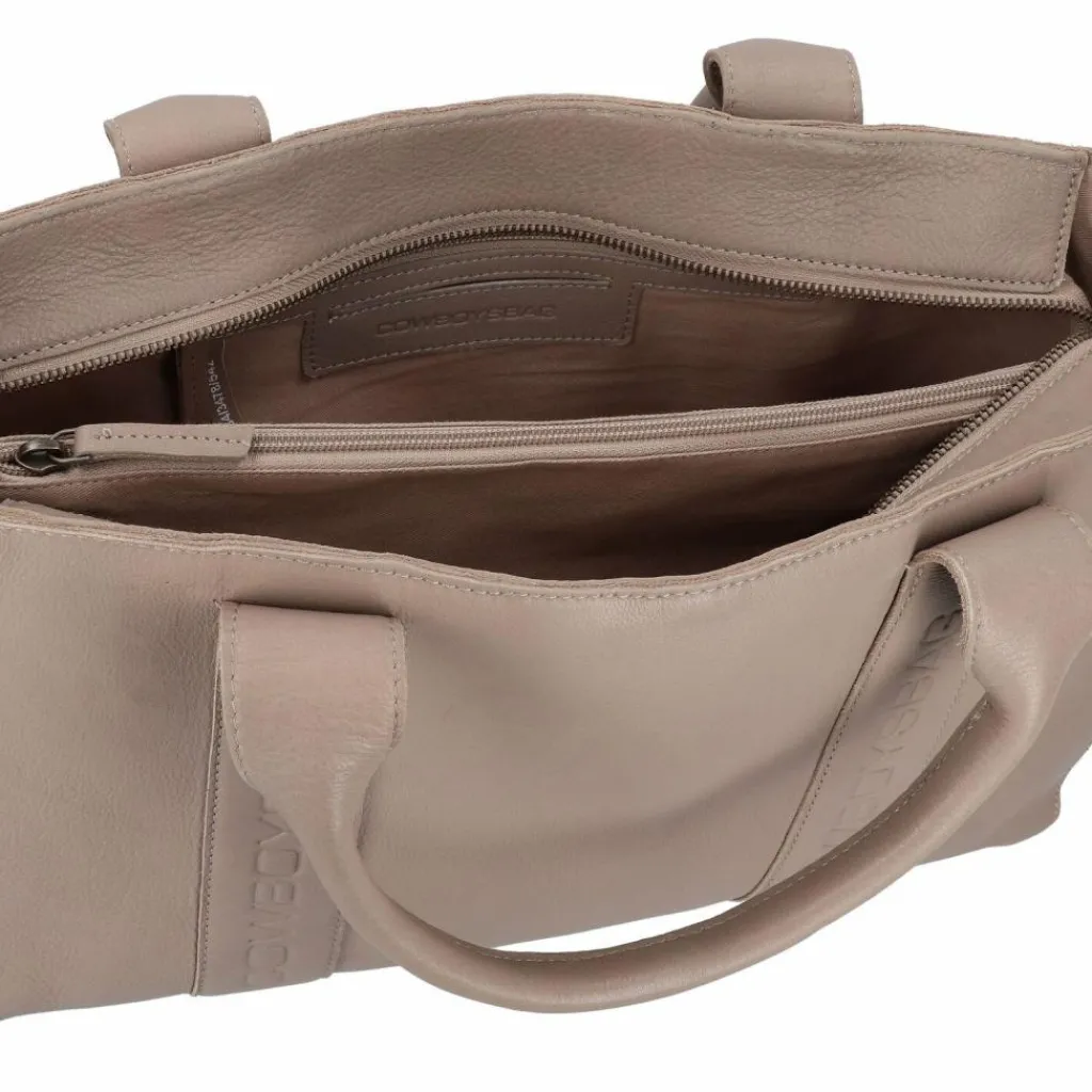 Cowboysbag Schultertaschen<Oily Cow Schultertasche Leder 37 cm mocca