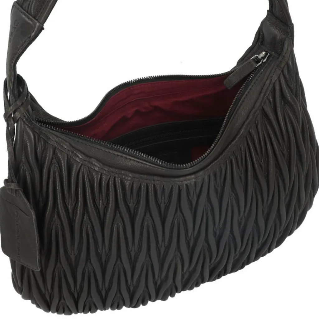 Cowboysbag Henkeltaschen|Schultertaschen<Oregon Schultertasche Leder 34 cm black