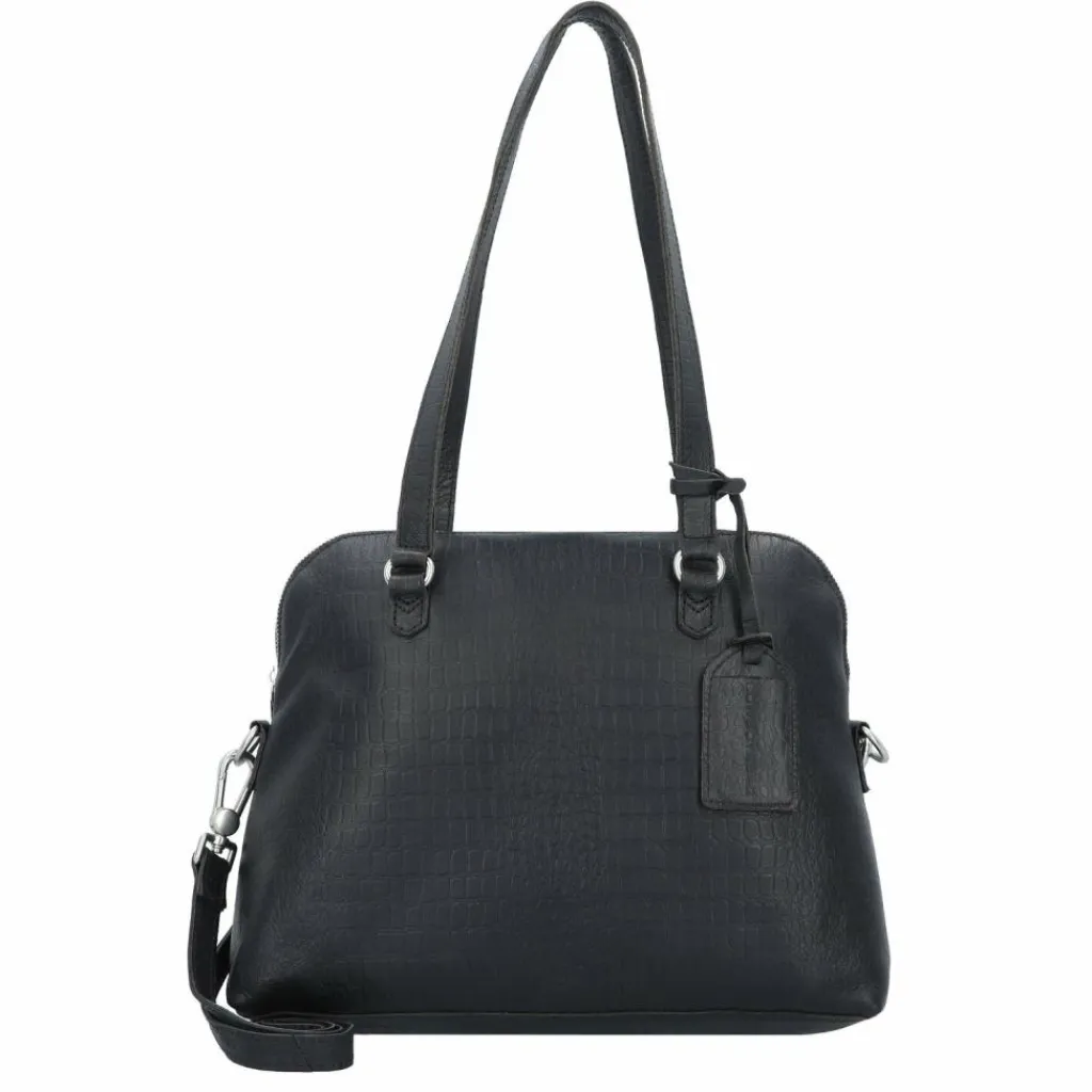 Clearance Cowboysbag Winwick Schultertasche Leder 34 cm croco black