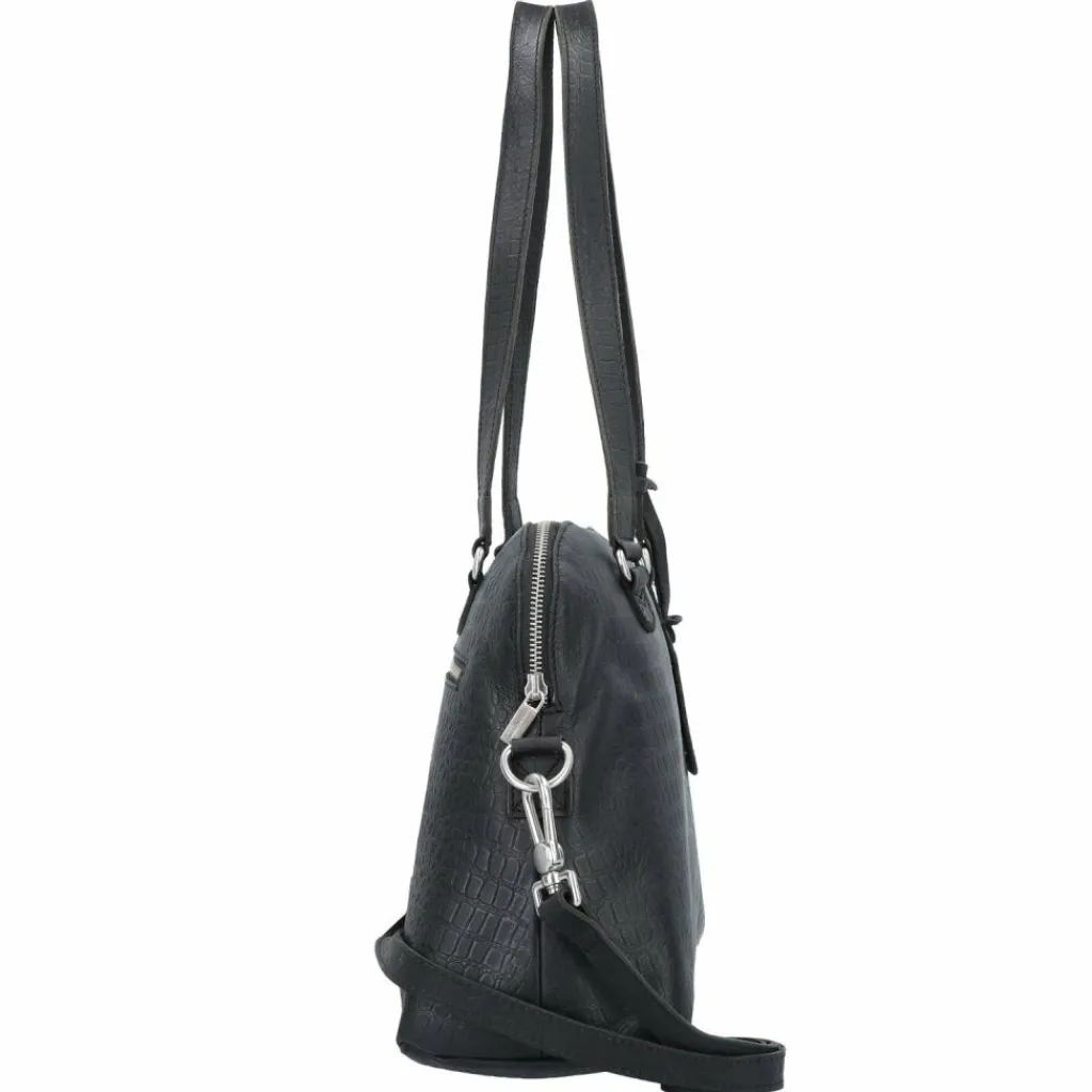 Clearance Cowboysbag Winwick Schultertasche Leder 34 cm croco black