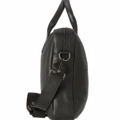 Davidoff Essentials Aktentasche Leder 40 cm Laptopfach black