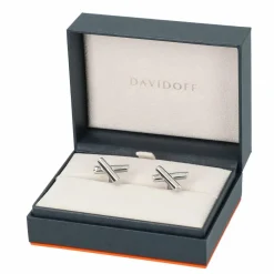 Online Davidoff Essentials Manschettenknöpfe Messing 2 cm silber