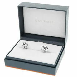 Davidoff Manschettenknöpfe<Essentials Manschettenknöpfe Messing 1.30 cm rhodium