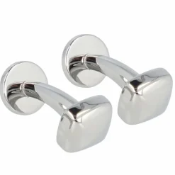 Discount Davidoff Essentials Manschettenknöpfe Messing 1 cm silber