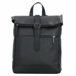 Davidoff Lederrucksäcke|Daypacks<Paris Daypack Leder 38 cm Laptopfach schwarz