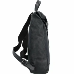Davidoff Lederrucksäcke|Daypacks<Paris Daypack Leder 38 cm Laptopfach schwarz
