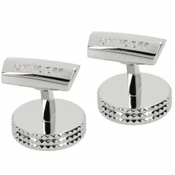 Davidoff Manschettenknöpfe<Paris Manschettenknöpfe Messing 1,8 cm chrome lack braun poliert