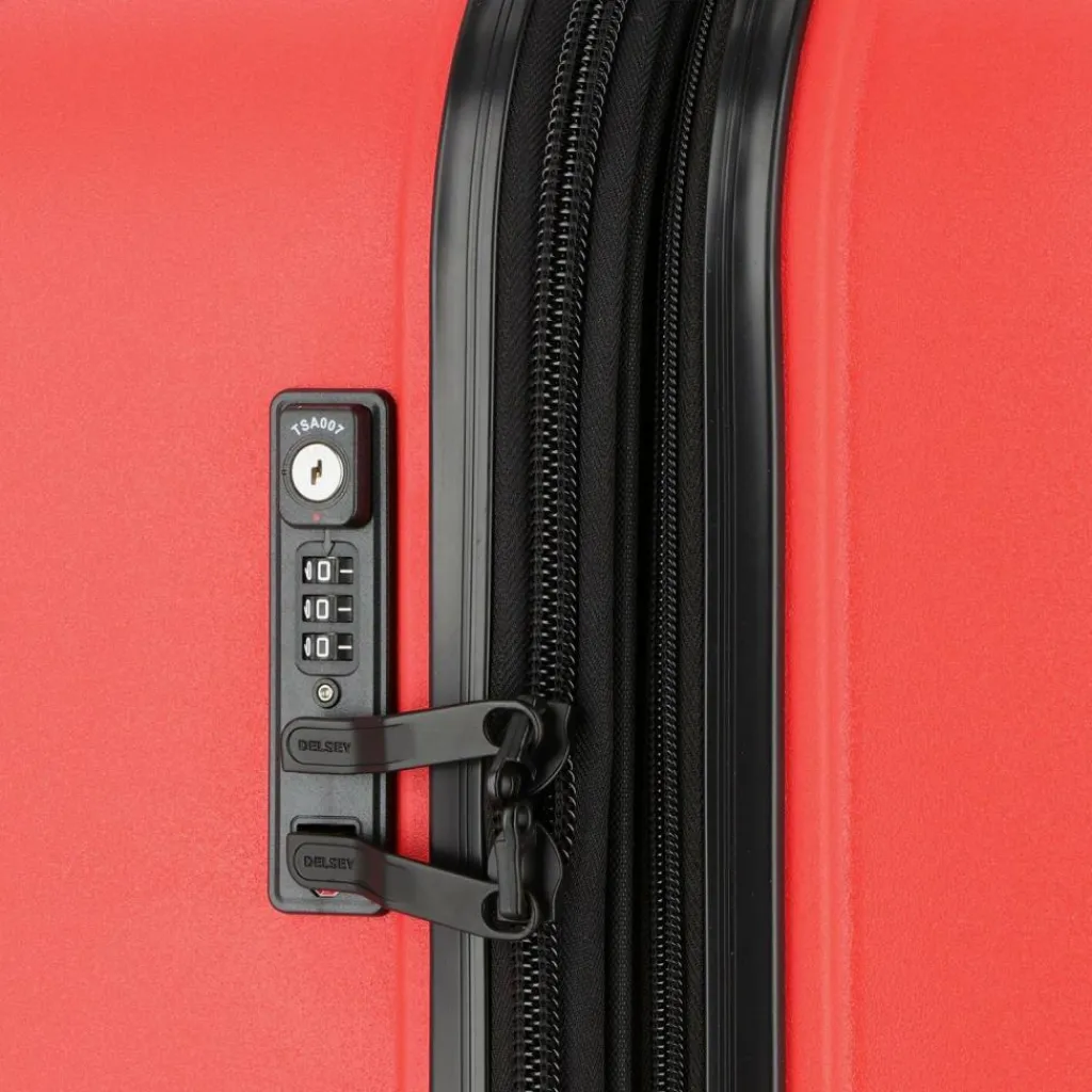 Best Delsey Paris Belmont Plus 4 Rollen Trolley XL 83 cm mit Dehnfalte orange