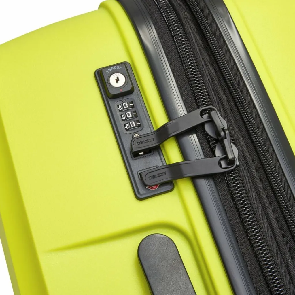 Delsey Paris 4-Rollen Koffer|Hartgepäck<Belmont Plus 4 Rollen Trolley L 76 cm mit Dehnfalte gruen chartreuse