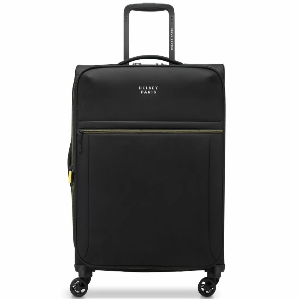 Delsey Paris Weichgepäck|4-Rollen Koffer<Brochant 3 4 Rollen Trolley 67 cm mit Dehnfalte deep black