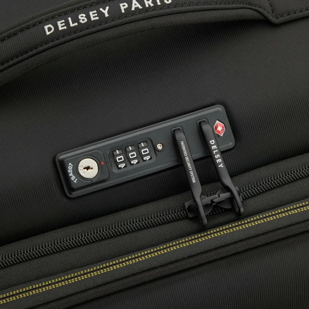 Delsey Paris Weichgepäck|4-Rollen Koffer<Brochant 3 4 Rollen Trolley 67 cm mit Dehnfalte deep black