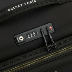 Best Delsey Paris Brochant 3 4 Rollen Kabinentrolley 55 cm mit Dehnfalte deep black