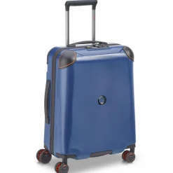 Delsey Paris Hartgepäck Kabinengepäck|4-Rollen Kabinentrolleys<Cactus 4-Rollen Kabinentrolley Slim Line 55 cm blau