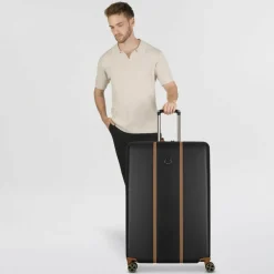 Discount Delsey Paris Cadence 4 Rollen Trolley 82 cm mit Dehnfalte schwarz