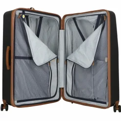 Discount Delsey Paris Cadence 4 Rollen Trolley 82 cm mit Dehnfalte schwarz