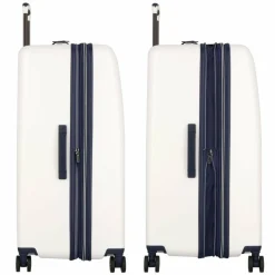 Outlet Delsey Paris Cadence 4 Rollen Trolley 80 cm mit Dehnfalte elfenbein-blau