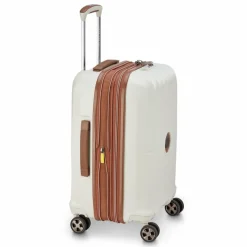 Delsey Paris Hartgepäck Kabinengepäck|4-Rollen Kabinentrolleys<Carrousel 2 4 Rollen Kabinentrolley 55 cm mit Dehnfalte off white