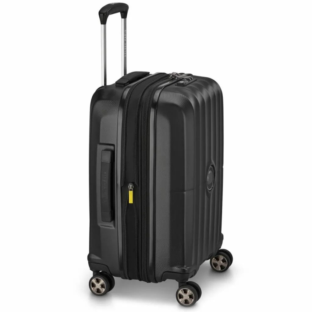 Best Delsey Paris Carrousel 2 4 Rollen Kabinentrolley 55 cm mit Dehnfalte schwarz