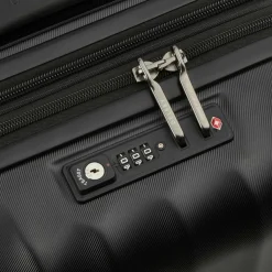 Best Delsey Paris Carrousel 2 4 Rollen Kabinentrolley 55 cm mit Dehnfalte schwarz