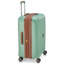 Clearance Delsey Paris Carrousel 2 4 Rollen Trolley 68 cm mit Dehnfalte sage green