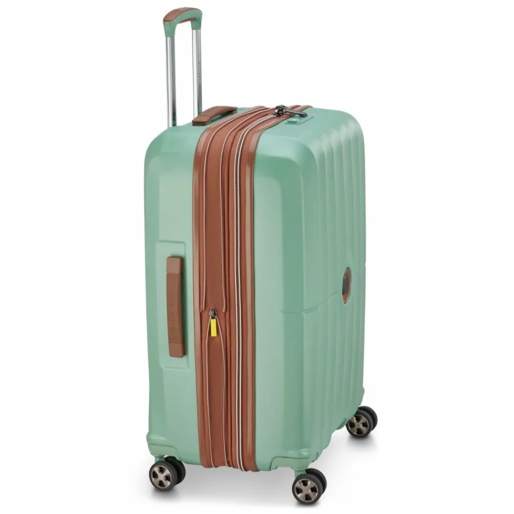 Clearance Delsey Paris Carrousel 2 4 Rollen Trolley 68 cm mit Dehnfalte sage green